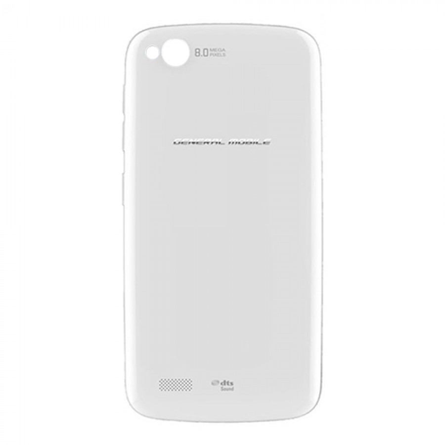 General Mobile Discovery 1 (E3) Arka Kapak Batarya Pil Kapağı Beyaz