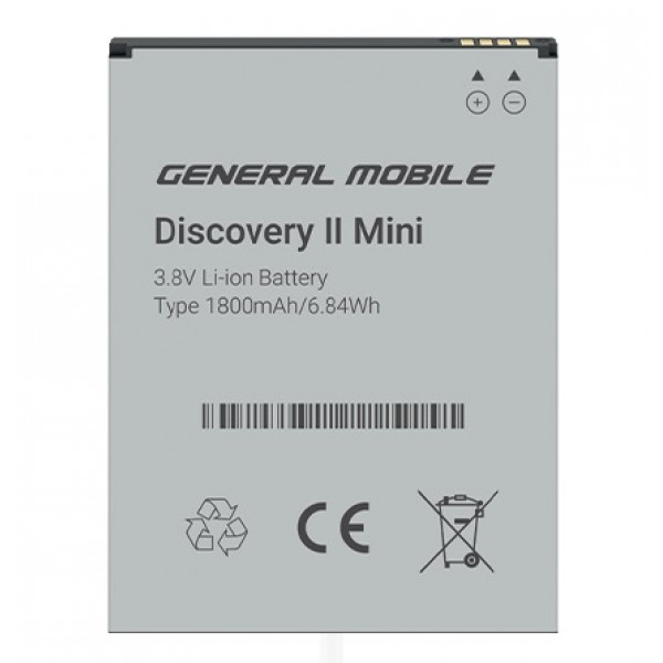 General Mobile Discovery 2 Mini Batarya 1800 mAh (General M TR Garanti…