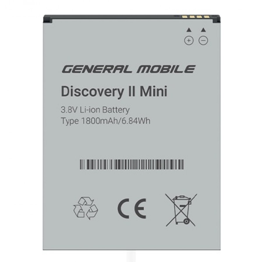 General Mobile Discovery 2 Mini Batarya 1800 mAh (General M TR Garantili) M100373
