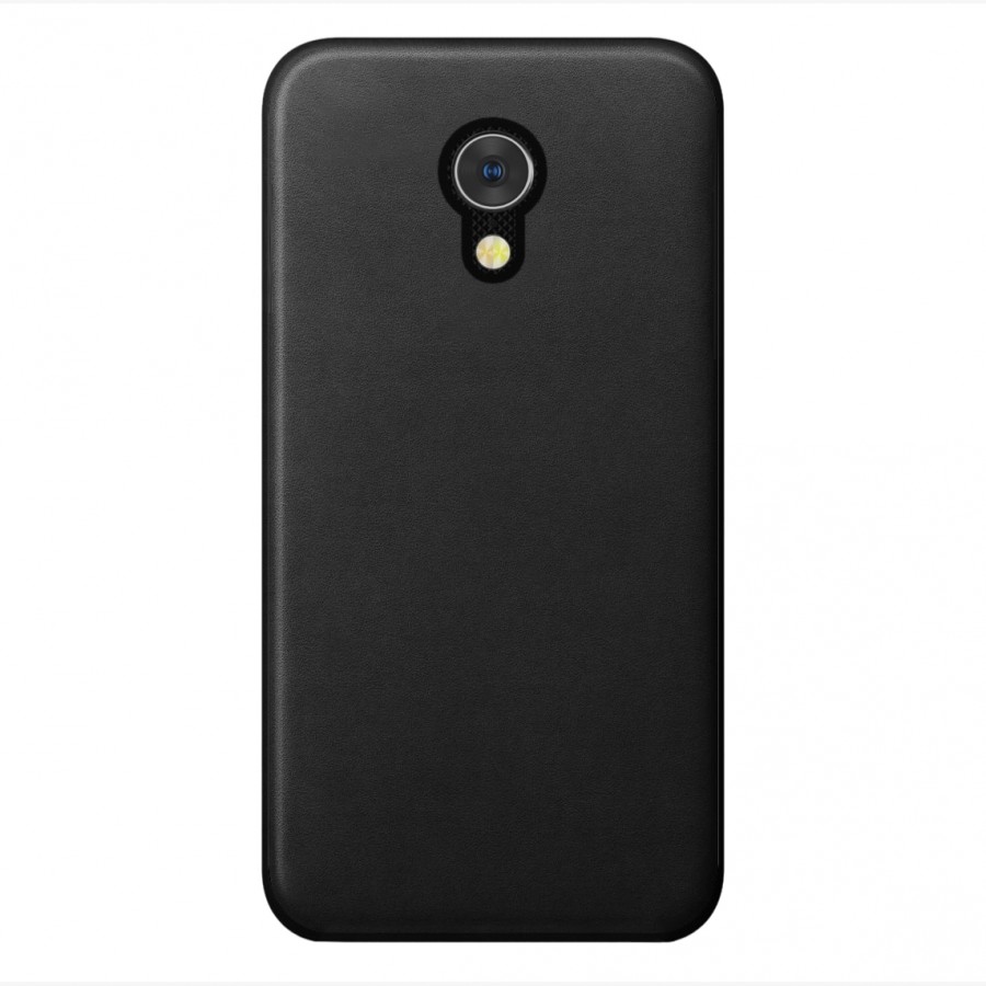 General Mobile GM 5 Plus 360 Derece Slim Premium Deri Görünümlü Silikon Kılıf Siyah
