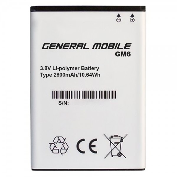 General Mobile GM 6 Batarya 2800 mAh…