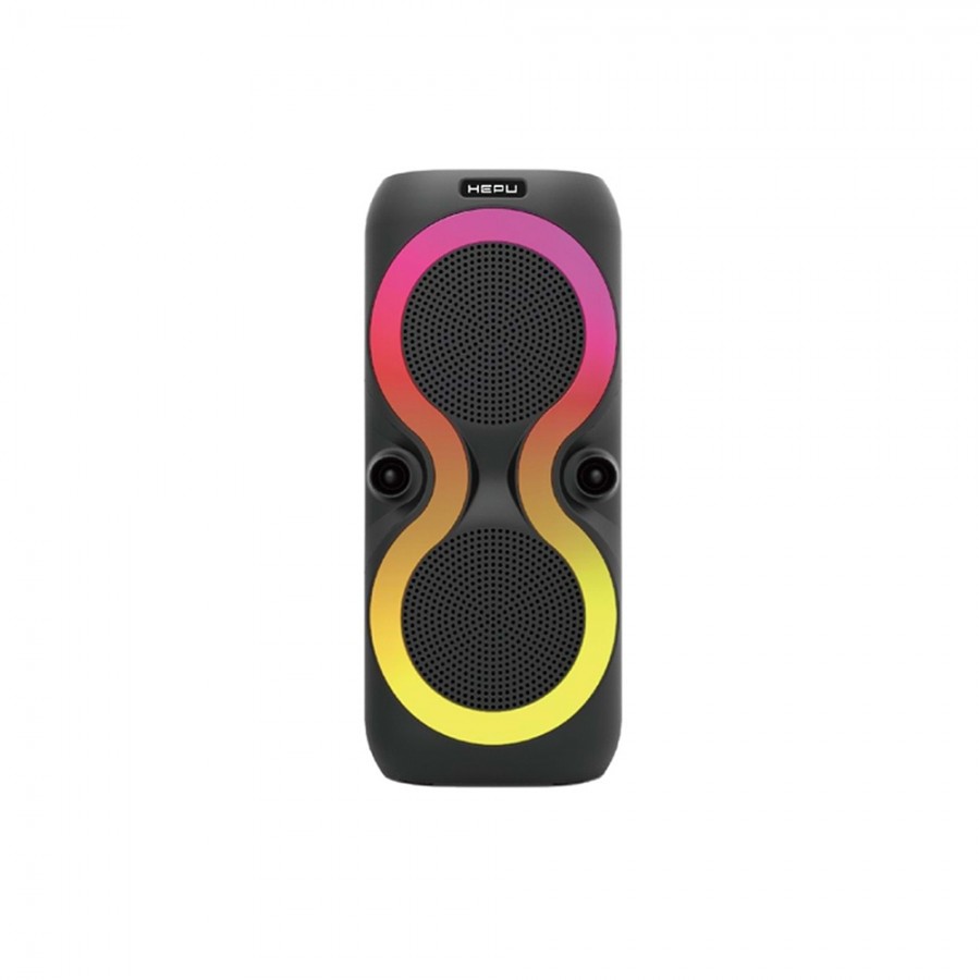 HEPU HP-110 8W Mikrofonlu RGB Led Kablosuz Bluetooth Hoparlör