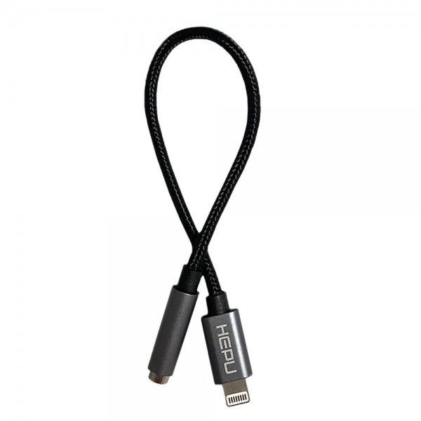 HEPU HP-19L Lightning - 3.5mm Kulaklık Dönüştürücü Kablo 21cm