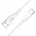 HEPU HP-418 Venus USB - Type-C QC3.0 3.1A Şarj Kablosu 1mt Beyaz