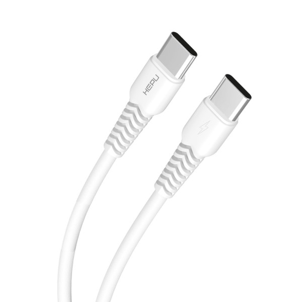 HEPU HP-423 Mild Type-C - Type-C QC3.0 20W Şarj Kablosu 30cm Beyaz…
