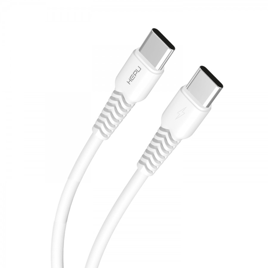 HEPU HP-423 Mild Type-C - Type-C QC3.0 20W Şarj Kablosu 30cm Beyaz