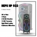 HEPU HP-922 80W Taşınabilir Şarjlı RGB Bluetooth Hoparlör 2*10 inç 2x Karaoke