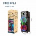 HEPU HP-922 80W Taşınabilir Şarjlı RGB Bluetooth Hoparlör 2*10 inç 2x Karaoke