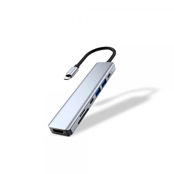 HEPU HP-B06 7in1 USB Type-C Girişli HUB Çoklayıcı Kart Okuyucu&hellip;
