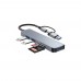 HEPU HP-B07 5in1 USB+Type-C Girişli HUB Çoklayıcı Kart Okuyucu