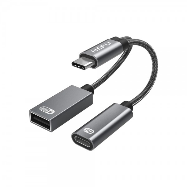HEPU HP-Z05 Type-C to Type-C + USB Dönüştürücü Adaptör…