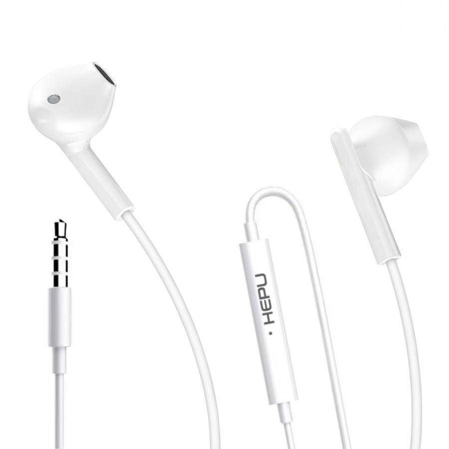 HEPU HP331 Stereo Kulak İçi Kablolu Kulaklık 3.5mm Beyaz