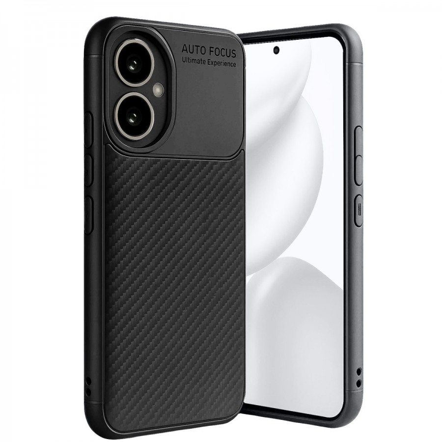 Honor 400 Kılıf Focus Carbon Desen Silikon Kapak