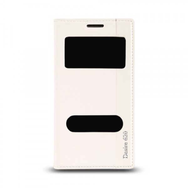 HTC Desire 620 Gizli Mıknatıslı Pencereli Magnum Kılıf Beyaz…