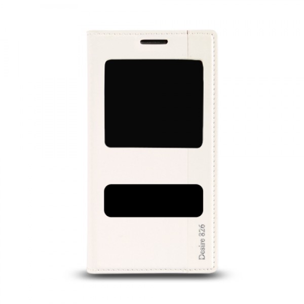 HTC Desire 826 Gizli Mıknatıslı Pencereli Magnum Kılıf Beyaz…