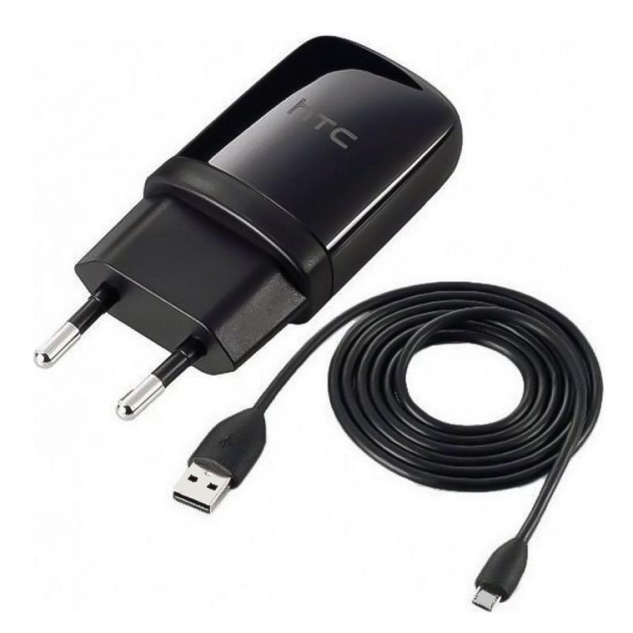 HTC Micro USB Orjinal Ev Şarjı 1.5A TC P900-EU Siyah