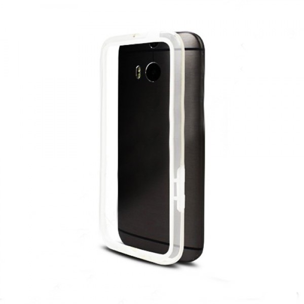 HTC One M8 Bumper Çerçeve Kılıf Beyaz…