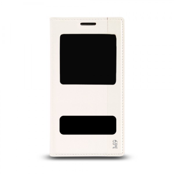 HTC One M9 Gizli Mıknatıslı Pencereli Magnum Kılıf Beyaz…