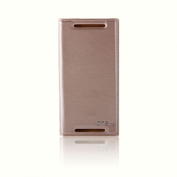 HTC One M9 Gizli Mıknatıslı Premium Magnum Kılıf Gold…