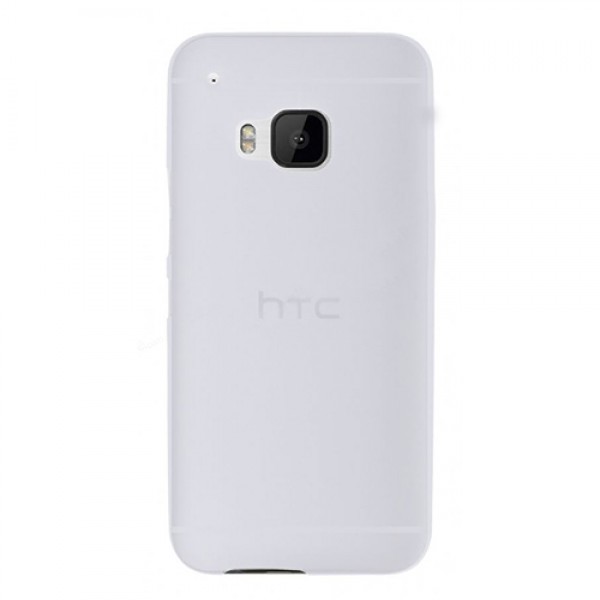 HTC One M9 Ultra İnce TPU Arka Kapak Beyaz