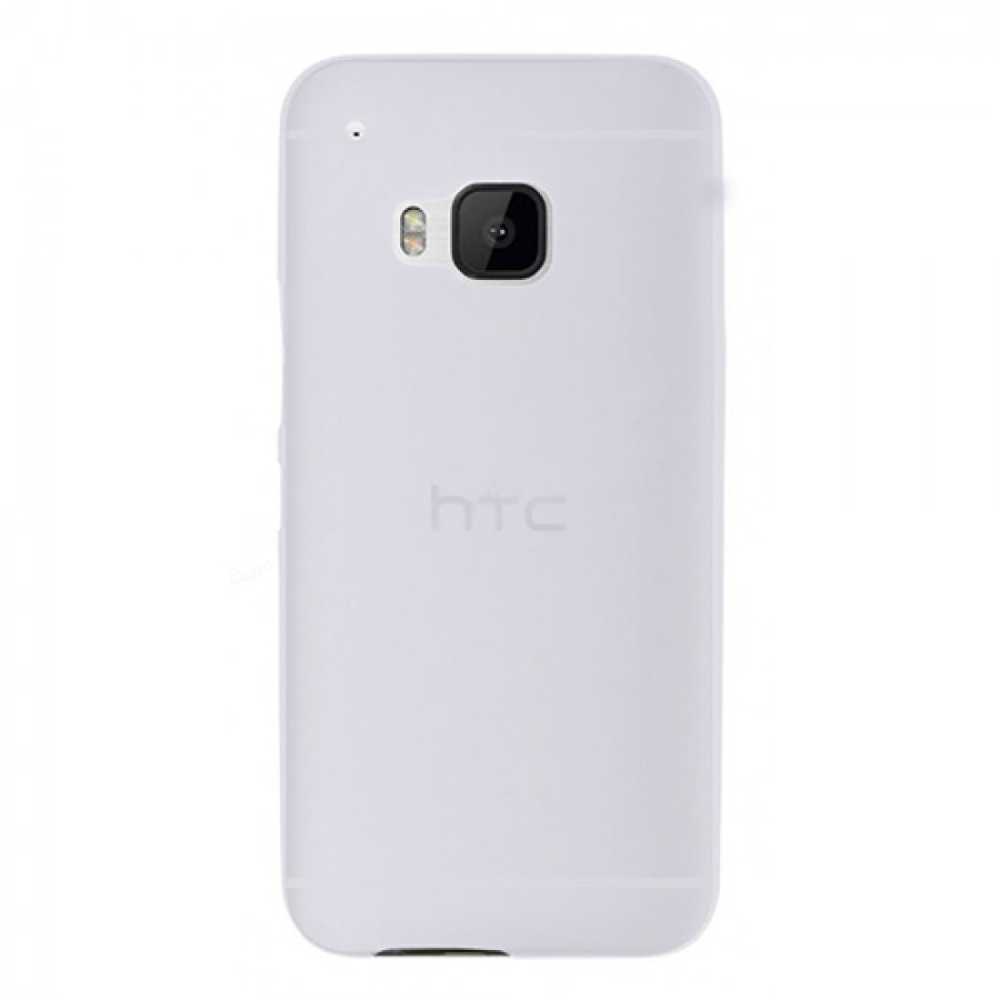 HTC One M9 Ultra İnce TPU Arka Kapak Beyaz