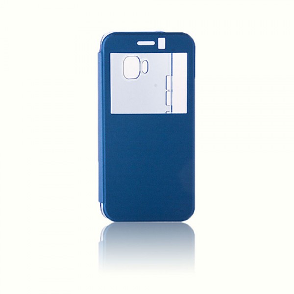 HTC One M9 Yan Kapaklı TPU Kılıf Mavi…