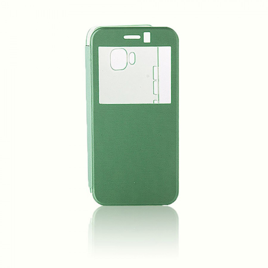 HTC One M9 Yan Kapaklı TPU Kılıf Yeşil
