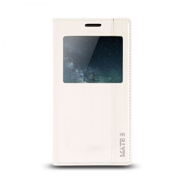 Huawei Mate S Gizli Mıknatıslı Pencereli Magnum Kılıf Beyaz