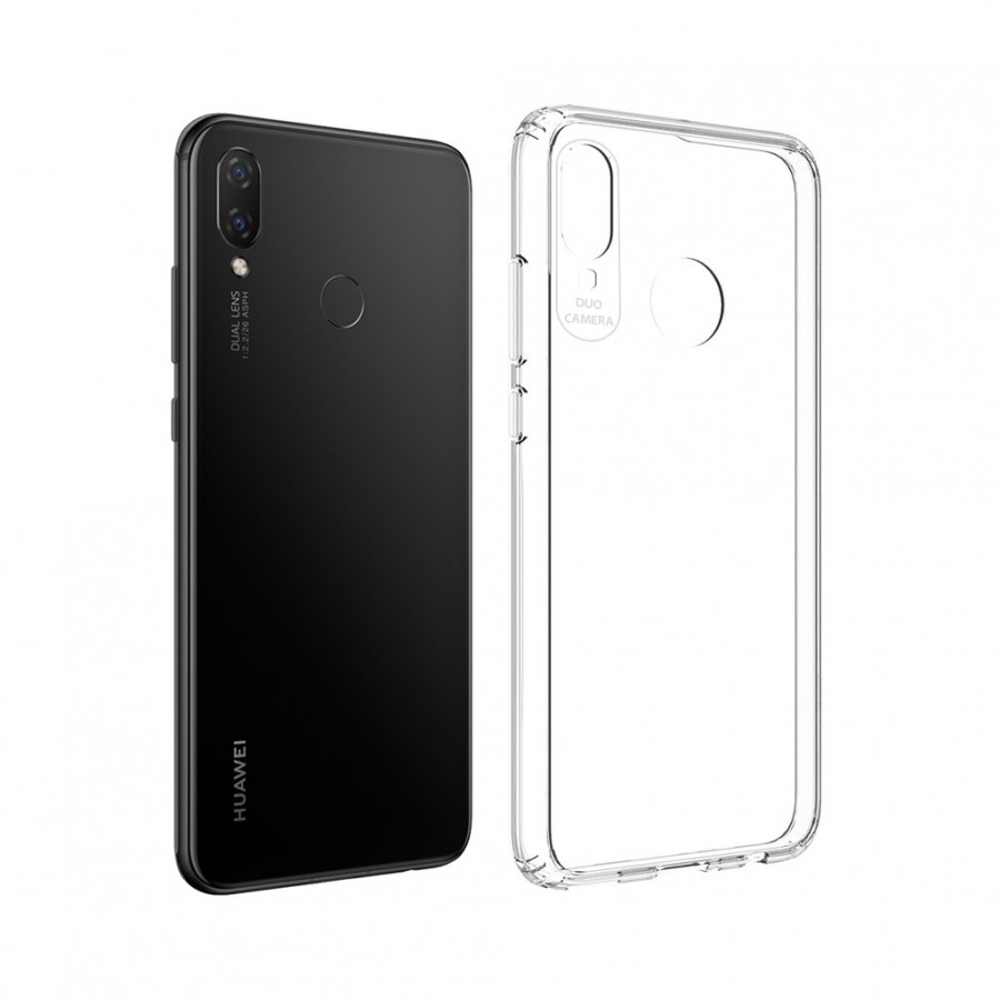 Huawei P Smart 2019 Kılıf Köşe Korumalı Şeffaf Silikon Kapak