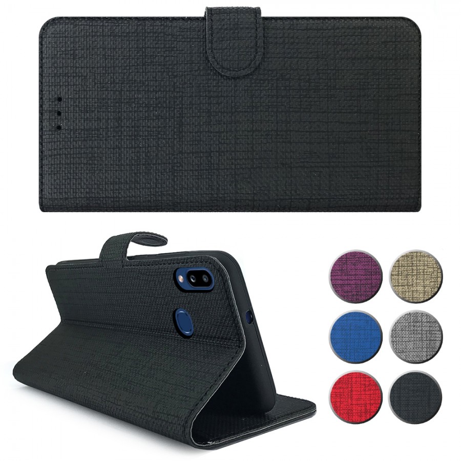 Huawei P20 Lite Kılıf FitCase Fabric Kapaklı Cüzdanlı Huawei P20 Lite Kılıf FitCase Fabric Kapaklı Cüzdanlı