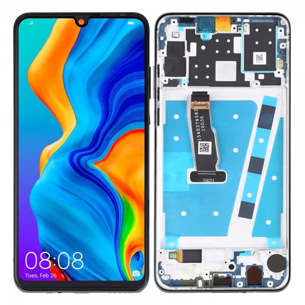Huawei P30 Lite 64GB LCD Ekran Dokunmatik Çıtalı Servis Orj - Siyah…
