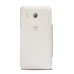 Huawei Y320 Çift Pencereli Flip Cover Beyaz