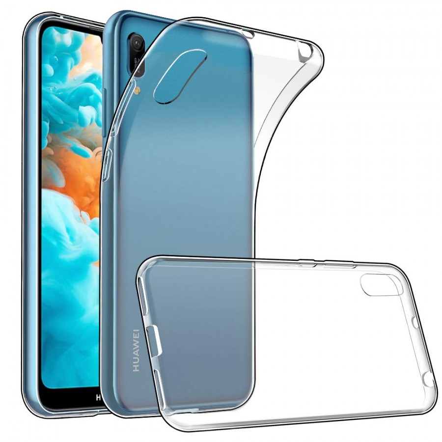 Huawei Y6 2019 Kılıf Soft Silikon Şeffaf Arka Kapak