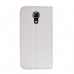 Samsung Galaxy S4 (I9500) Dikişli ve Gizli Mıknatıslı Tiger Kılıf Beyaz