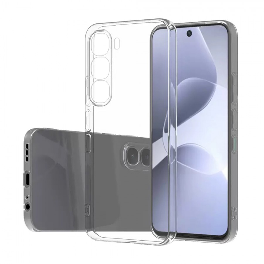 Infinix Hot 60i Kılıf Silikon Şeffaf Kapak