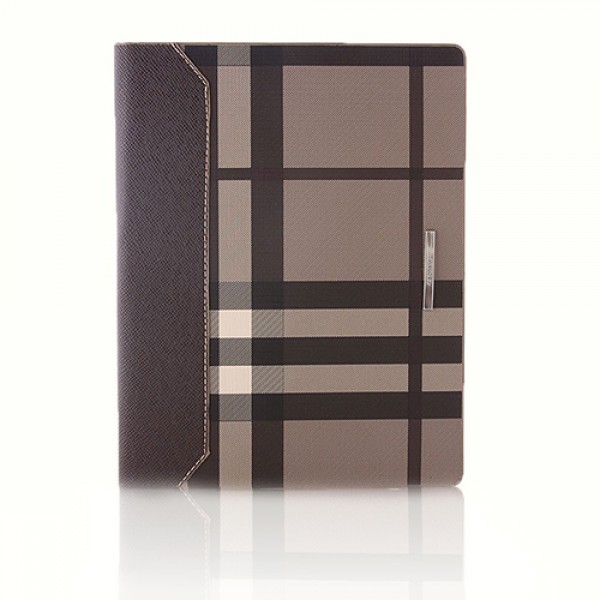 iPad 2 / iPad 3 / iPad 4 Standlı Burberry Desen Kılıf Kahverengi…