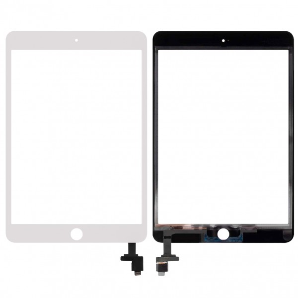 iPad Mini 3 Dokunmatik (A1599-A1600) Ön Cam Orj - Beyaz