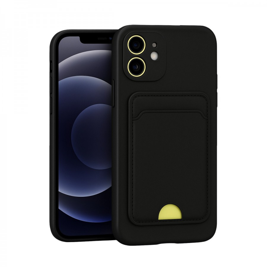 iPhone 11 Cardy Soft Kartlık Cepli Silikon Kapak iPhone 11 Cardy Soft Kartlık Cepli Silikon Kapak