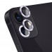 iPhone 11 Kamera Lens Koruyucu Cam Metal Kenarlı 2li Set