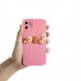 iPhone 11 Kılıf 3D M Bear Kamera Korumalı Silikon Kapak