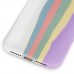 iPhone 11 Kılıf Rainbow Renkli Kamera Korumalı Lansman Silikon Kapak