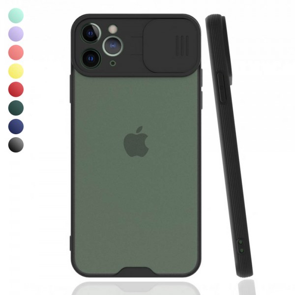 iPhone 11 Pro Kılıf Kamera Koruma Kapaklı Platin Matte Silikon Arka…