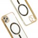 iPhone 11 Pro Kılıf Magsafe Özellikli Gold Seri Lazer Silikon Kapak