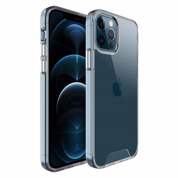 iPhone 12 / 12 Pro Kılıf Space Seri Lux Silikon Şeffaf Kapak…