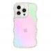 iPhone 12 Pro Kılıf Occo Seri Hologramlı Taşlı Şeffaf Silikon Kapak