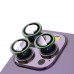 iPhone 12 Pro Max Kamera Lens Koruyucu Cam Metal Kenarlı 3lü Set
