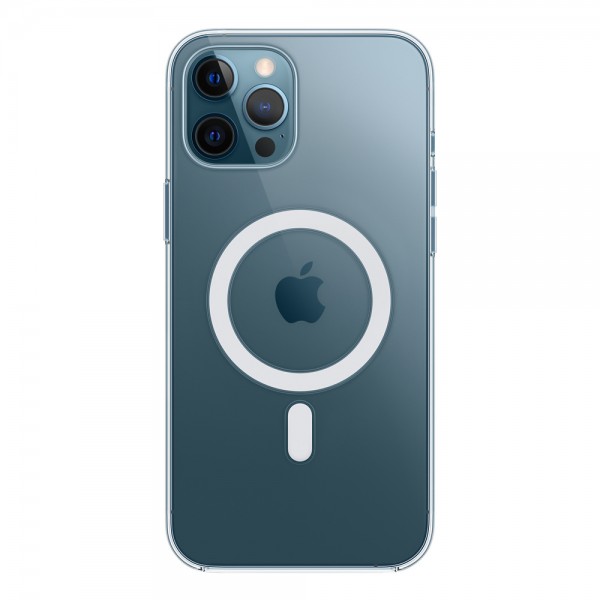 iPhone 12 Pro Max Kılıf Magsafe Özellikli Şeffaf Silikon Kapak…