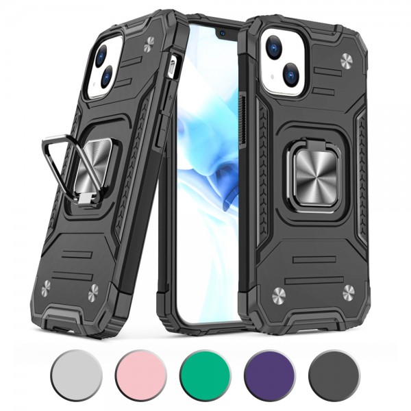 iPhone 13 Mini Kılıf Kickstand Ring Tam Koruma Kapak…