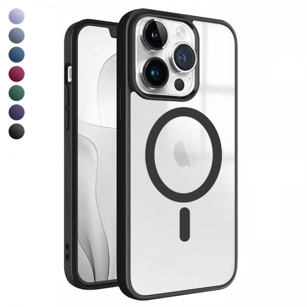 iPhone 13 Pro Magsafe Özellikli Renkli Clear Case Kapak…
