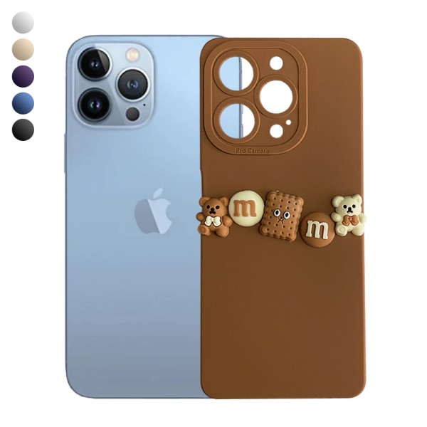 iPhone 13 Pro Max Kılıf 3D M Bear Kamera Korumalı Silikon Kapa…